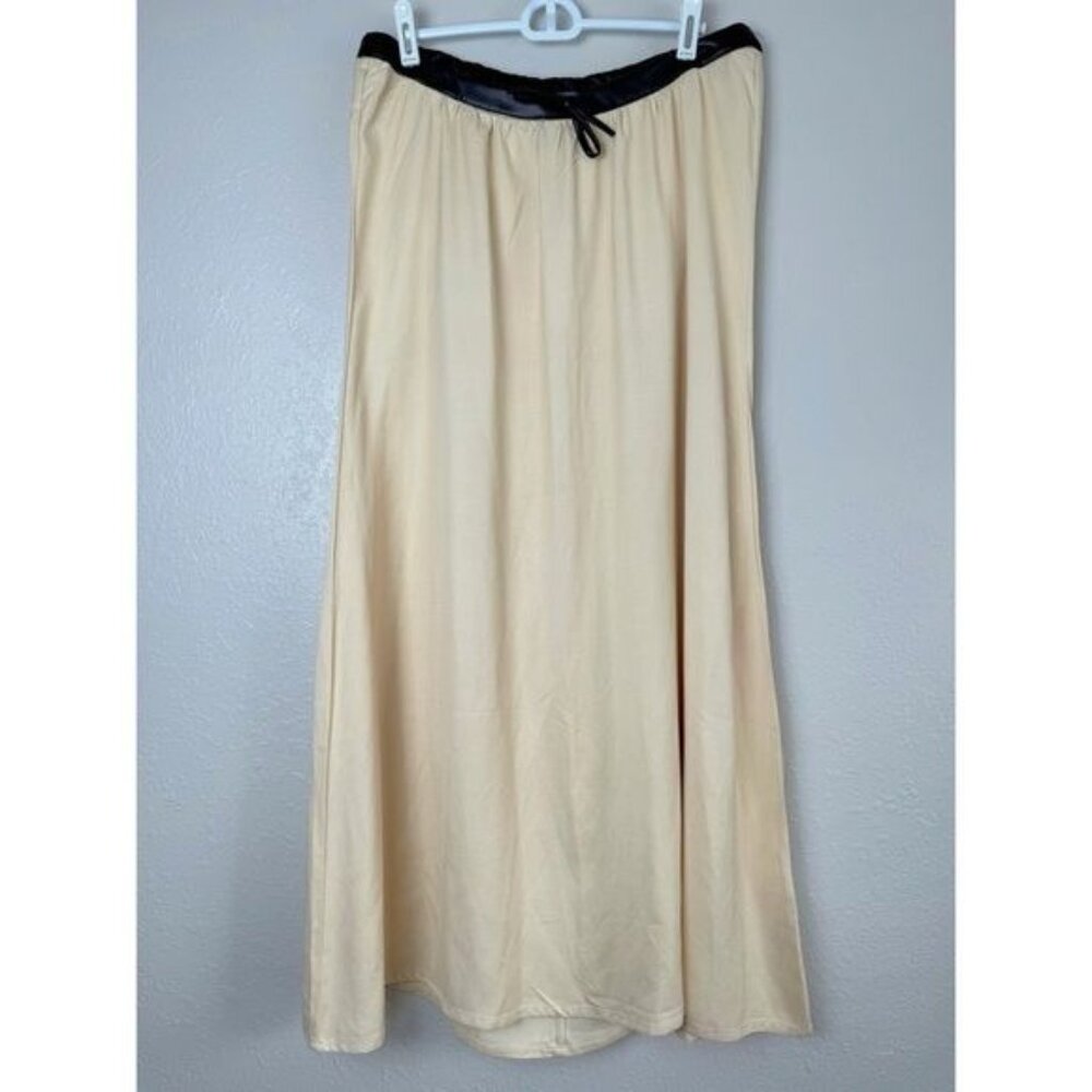 NWT Weworewhat Bow Maxi Skirt in Wood Ash & Black S - Picture 3 of 14